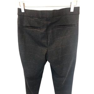 AMANDA+CHELSEA GRAY PLAID SKINNY TROUSERS SIZE 6